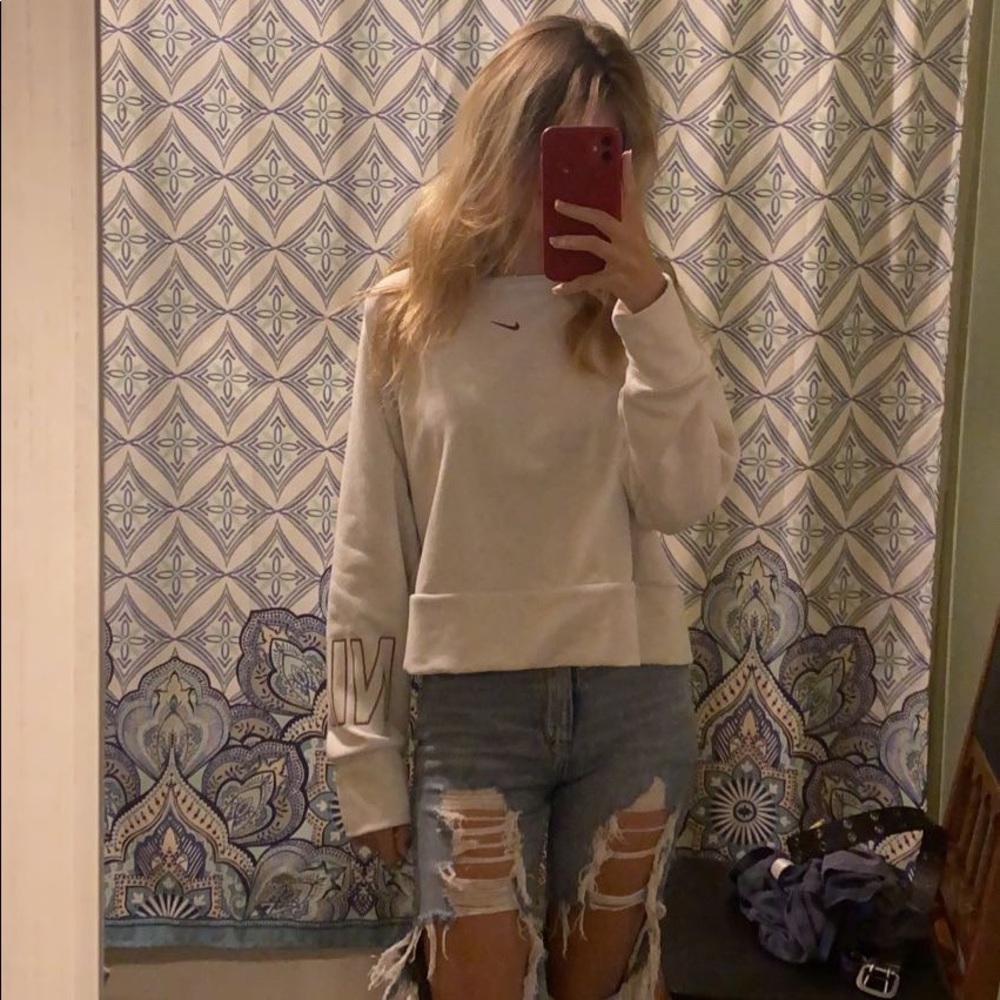 NIKE, large, white and pink